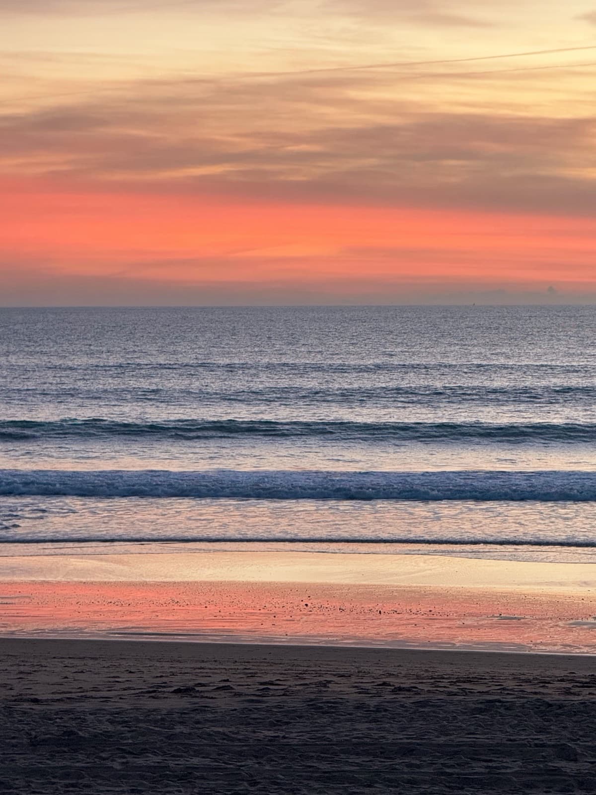 Waves at sunset